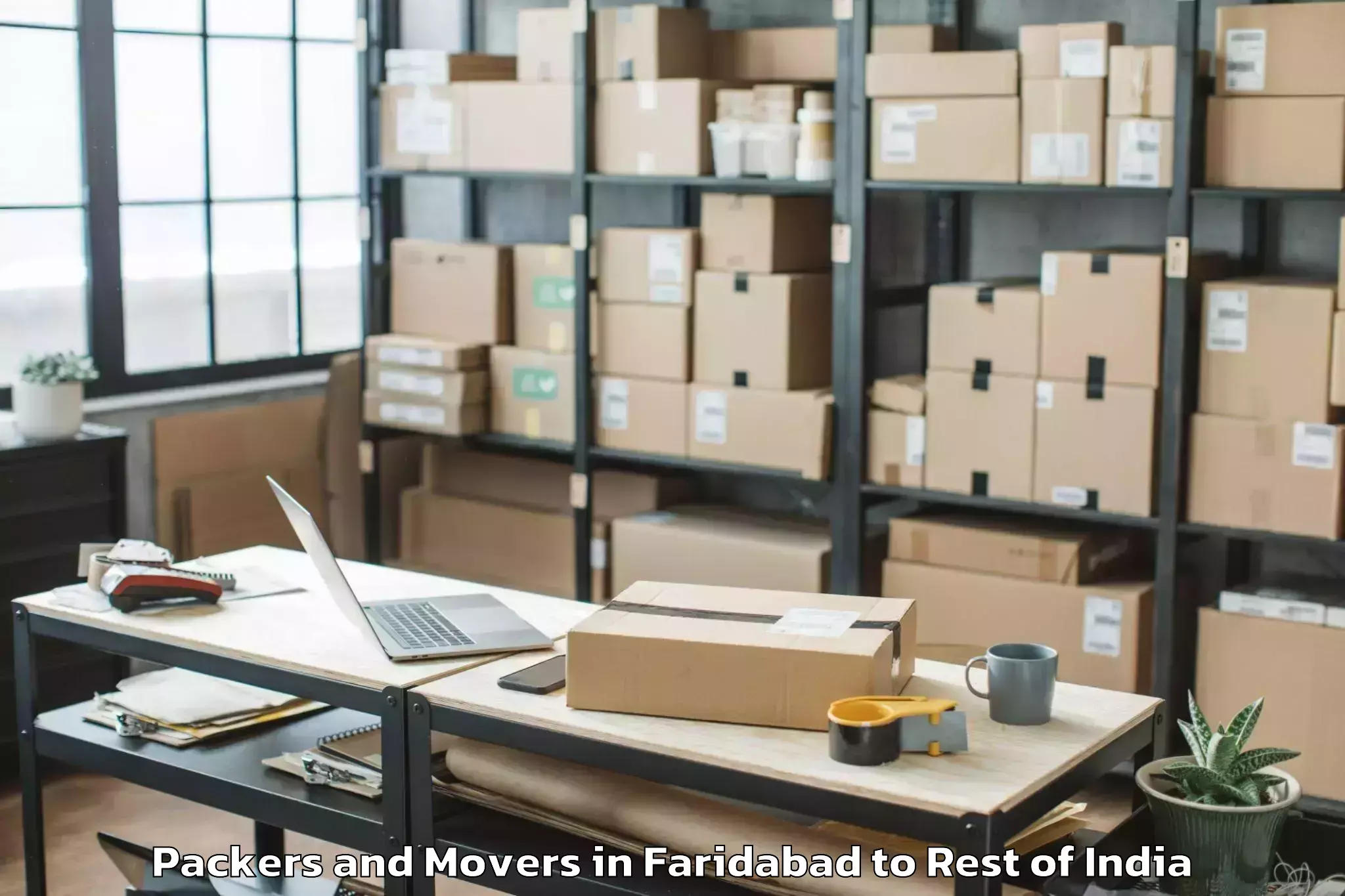 Easy Faridabad to Kangan Packers And Movers Booking